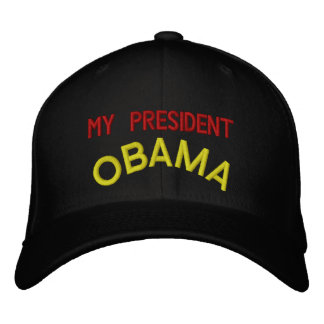 MY PRESIDENT, OBAMA EMBROIDERED HAT