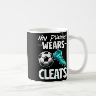 My Princess Wears Cleats Soccer Season Footll Moth Coffee Mug