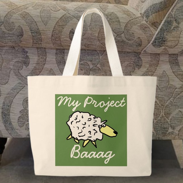 "My Project Baaag" Sheep Cartoon Project Bag (Creator Uploaded)