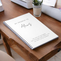 My Promise Her Vows Minimalist Elegant Modern