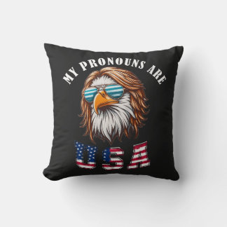 My Pronouns Are USA Cushion