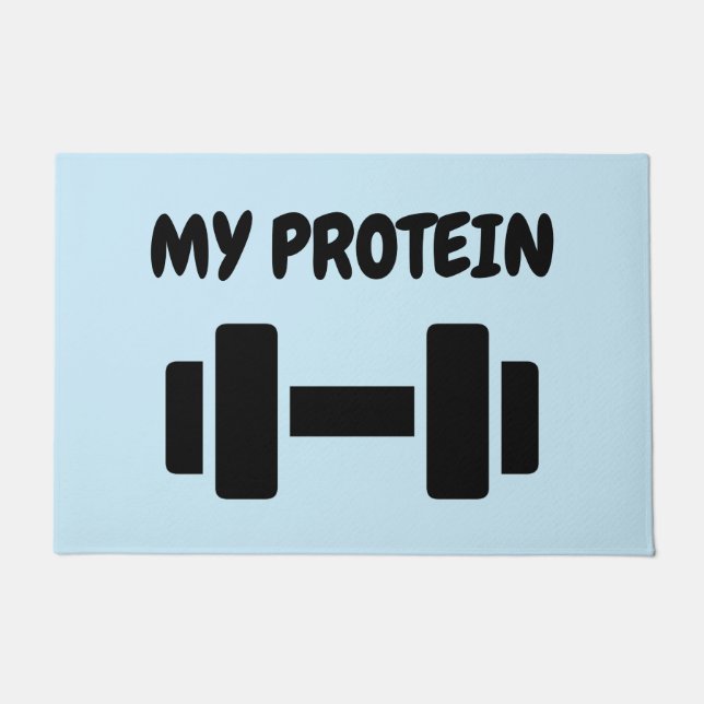 My protein doormat (Front)