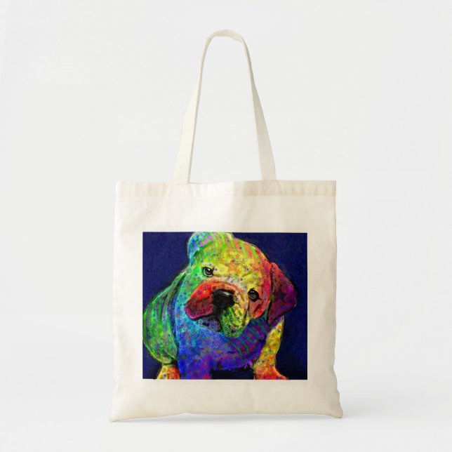 my psychedelic bulldog bag (Front)