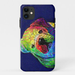 my psychedelic bulldog iPhone 11 case