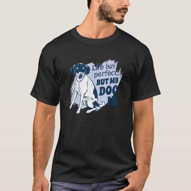 My Pug Dog Is The Cutest In The World Hipster Pugs T-Shirt (Front)