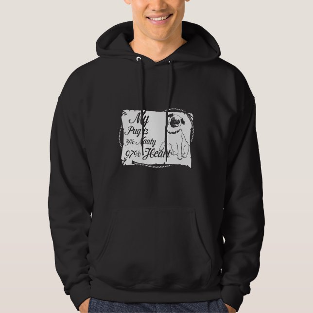 MY PUG IS 3 NAUTY 97 HEART Classic T-Shirt 326 Hoodie (Front)