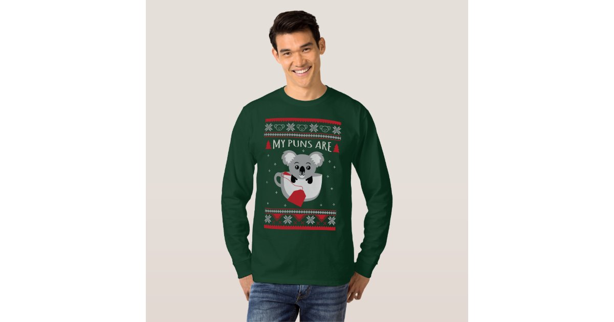 My Puns Are Ugly Sweater Christmas Zazzle
