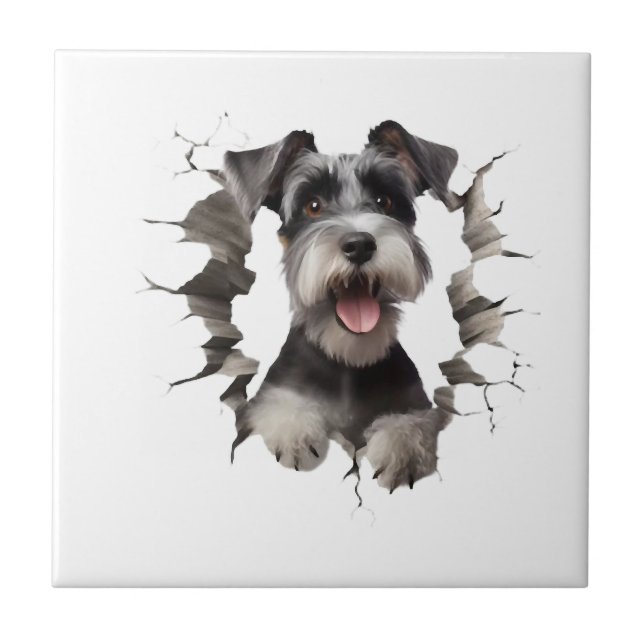 My puppy ceramic tile (Front)