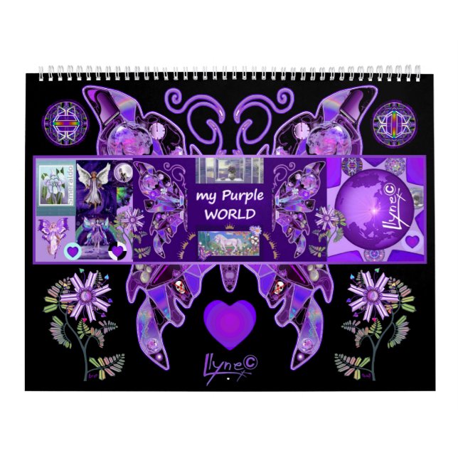 "My purple world" by Llyne F Calendar (Cover)