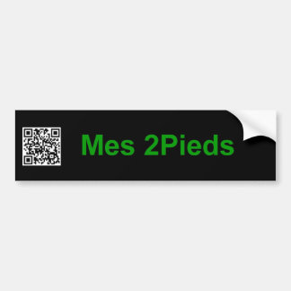 My QR Code Kaywa Dan Bizet Bannière Mes2Pieds Bumper Sticker
