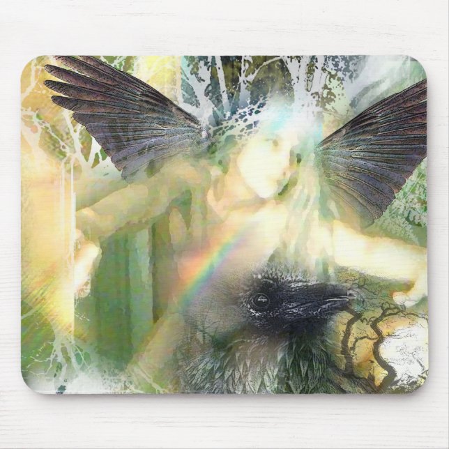 My Rainbow by Red Raven Mouse Pad (Front)