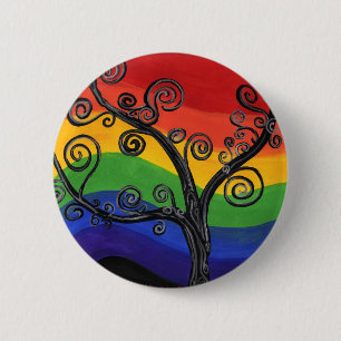 My Rainbow Tree 6 Cm Round Badge