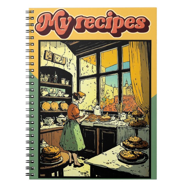 My recipes retro notebook (Front)