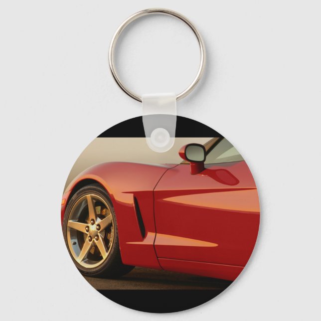 My Red Corvette Key Ring (Front)
