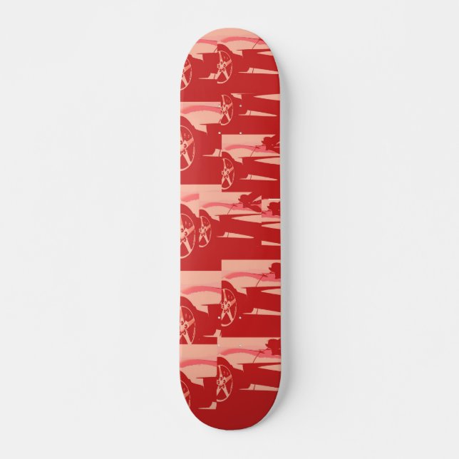 My Red Corvette Skateboard (Front)