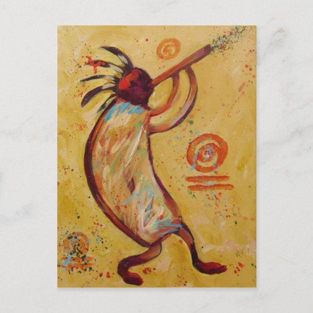 My Red Kokopelli Postcard (Front)