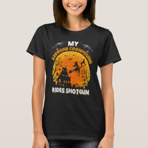 My Redbone Coonhound Dog Ride Shotgun Halloween T-Shirt