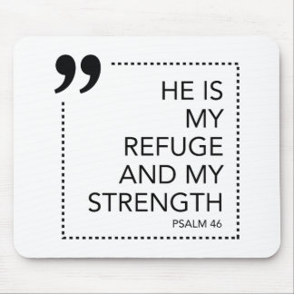 My Refuge and Strength Mere Christianity Quotes Mouse Pad