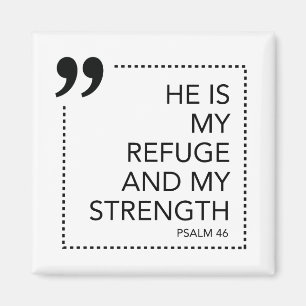 My Refuge and Strength Scripture Promises Scriptur Magnet