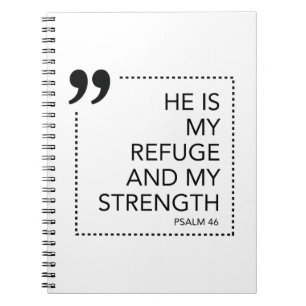 My Refuge and Strength Scripture Promises Scriptur Notebook