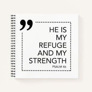 My Refuge and Strength Scripture Promises Scriptur Notebook