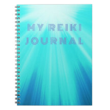 My Reiki Journal with Radiant Light Blue