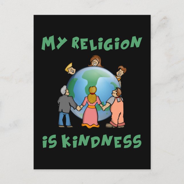 My Religion is Kindness Postcard (Front)
