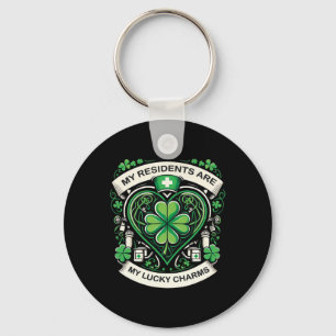 My Residents Are My Lucky Charms Patricks Day Nurs Key Ring