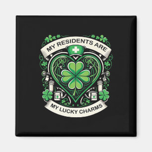 My Residents Are My Lucky Charms Patricks Day Nurs Magnet