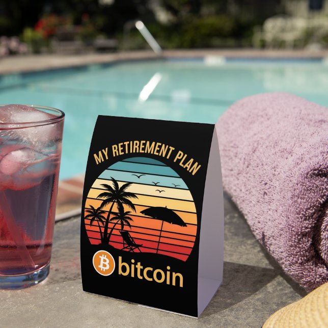 My Retirement Plan Bitcoin Beach Sunset (Insitu(On Table))