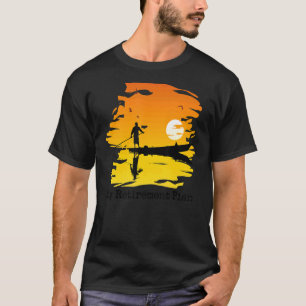 My Retirement Plan Boating Sunset Lake Reflection T-Shirt