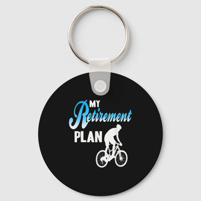 My Retirement Plan Funny Cycling Humour Active Lif Key Ring (Front)