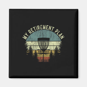My Retirement Plan Funny Disc Golf Gag Senior Men Magnet