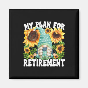 My Retirement Plan Gnome Graphic For Women And Yog Magnet