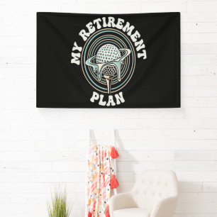 My Retirement Plan Golf Retirement Golfer Banner