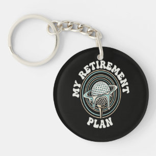My Retirement Plan Golf Retirement Golfer Key Ring