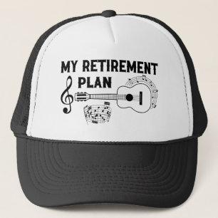 My Retirement Plan Guitar Funny Musicians Trucker Hat