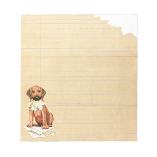 My Rhodesian Ridgeback Ate My Homework Notepad