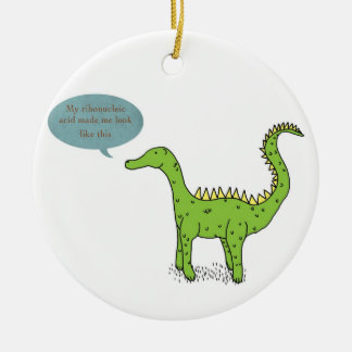 my ribonucleic acid made me look like this ceramic ornament