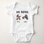 My Rides Motocross Dirt Bike Baby Bodysuit<br><div class="desc">Whether it’s for everyday wear or a special occasion, this baby bodysuit is a must-have for any parent! Perfect for gifting or keeping your little bundle of joy cute and comfy. Made from 100% cotton, it ensures maximum comfort, keeping your baby cosy all day long. With easy snap closures, changing...</div>