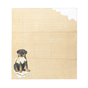 My Rottweiler Ate my Homework Notepad
