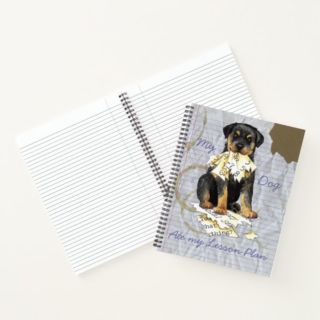 My Rottweiler Ate My Lesson Plan Notebook (Inside)