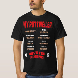 My Rottweiler Dog Devoted Friend Gift T-Shirt