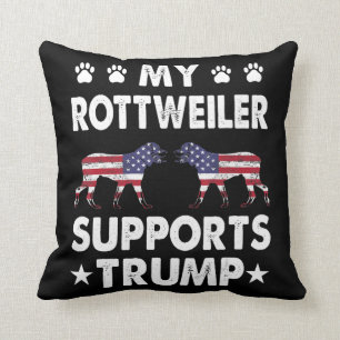 My Rottweiler Supports Trump Shirt Election 2020 Cushion