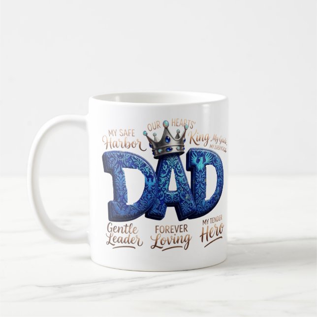 My Safe Harbour And Hero Custom Dad Coffee Mug (Left)