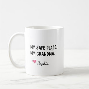 My Safe Place My Grandma Personalised Coffee Mug