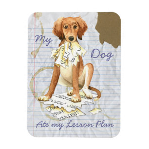 My Saluki Ate my Lesson Plan Magnet