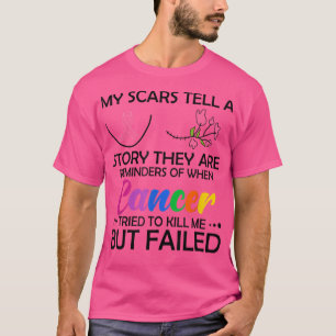 My Scars Tell A Story Breast Cancer Awareness  T-Shirt