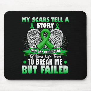 My Scars Tell A Story - Kidney Disease Awareness Mouse Pad