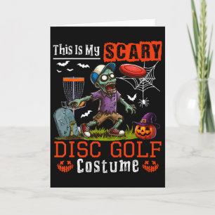 My Scary Disc Golf Costume Horror Halloween Player Card
